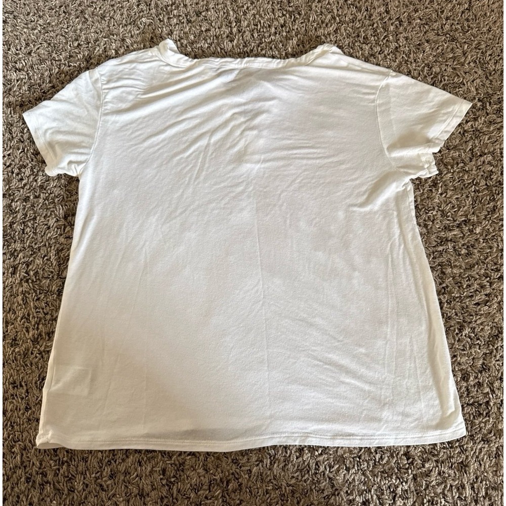 American Eagle Women's White Soft & Sexy V-Neck Short Sleeve Tee Size Small - Picture 5 of 6